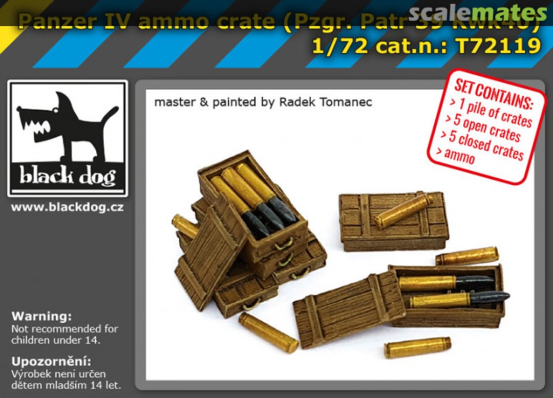Boxart Panzer IV ammo crate T72119 Black Dog Boxart Panzer IV ammo crate T72119 Black Dog