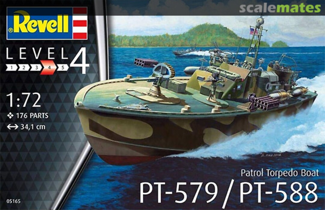 Boxart Patrol Torpedo Boat PT-579 / PT-588 05165 Revell Boxart Patrol Torpedo Boat PT-579 / PT-588 05165 Revell