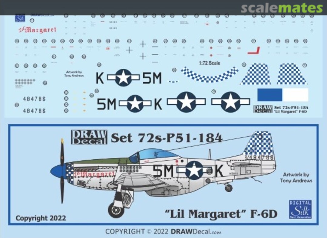 Boxart “Lil’ Margaret” F-6D 72-P51-184 Draw Decal Boxart “Lil’ Margaret” F-6D 72-P51-184 Draw Decal