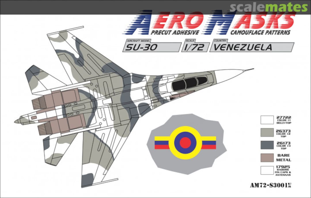 Boxart Su-30 Venezuela AM72-S3001 AeroMasks Boxart Su-30 Venezuela AM72-S3001 AeroMasks