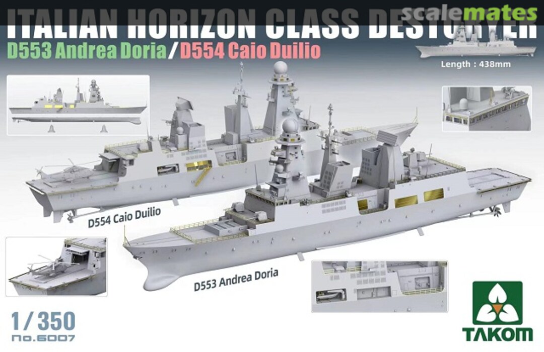 Boxart Italian Horizon Class Destroyer 6007 Takom Boxart Italian Horizon Class Destroyer 6007 Takom