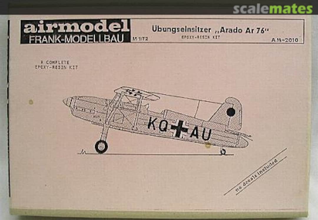 Picture is of this or a similar Edition: <a href="http://www.scalemates.com/kits/airmodel-am-2010-arado-ar-76--177650" target="_blank">Arado Ar 76</a>