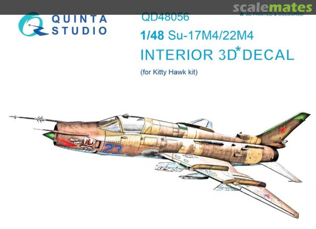 Boxart Su-17M4/22M4 interior 3D decals QD48056 Quinta Studio