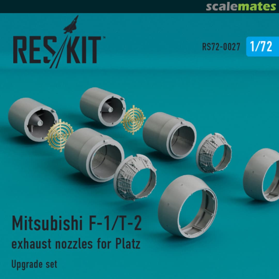 Boxart Mitsubishi F-1/T-2 exhaust nozzles RSU72-0027 Res/Kit Boxart Mitsubishi F-1/T-2 exhaust nozzles RSU72-0027 Res/Kit