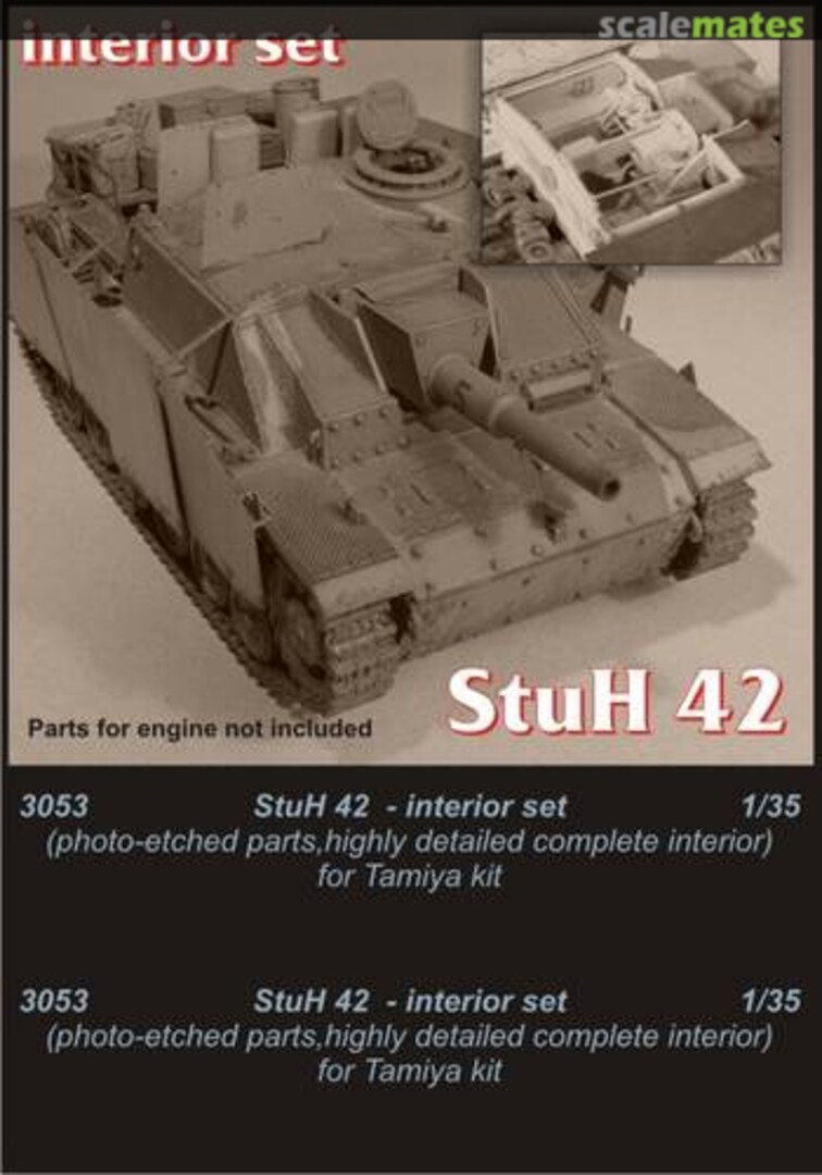 Boxart StuH 42 - interior set 3053 CMK Boxart StuH 42 - interior set 3053 CMK
