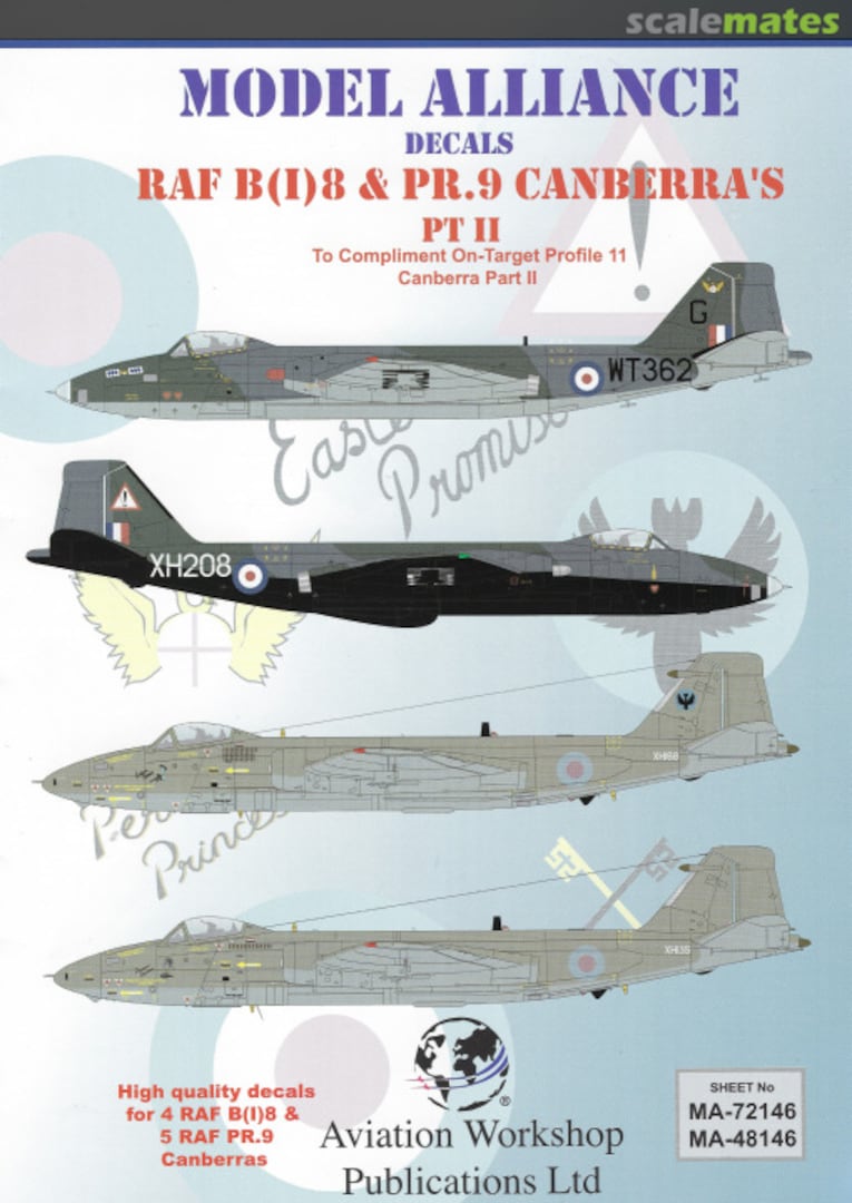 Boxart RAF B(I)8 & PR.9 Canberra's Pt.II MA-48146 Model Alliance Boxart RAF B(I)8 & PR.9 Canberra's Pt.II MA-48146 Model Alliance