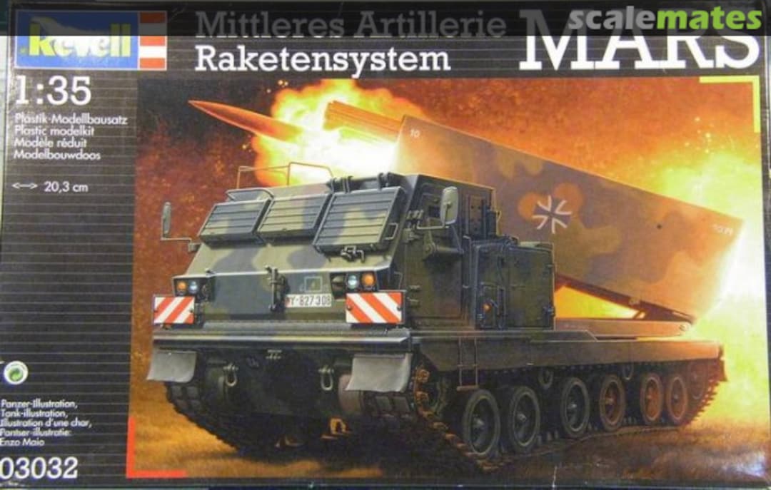 Boxart Mittleres Artillerie Raketensystem 03032 Revell Boxart Mittleres Artillerie Raketensystem 03032 Revell