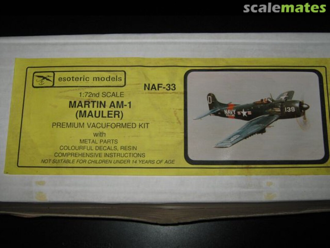Boxart Martin AM-1 Mauler NAF-33 Esoteric Models Boxart Martin AM-1 Mauler NAF-33 Esoteric Models