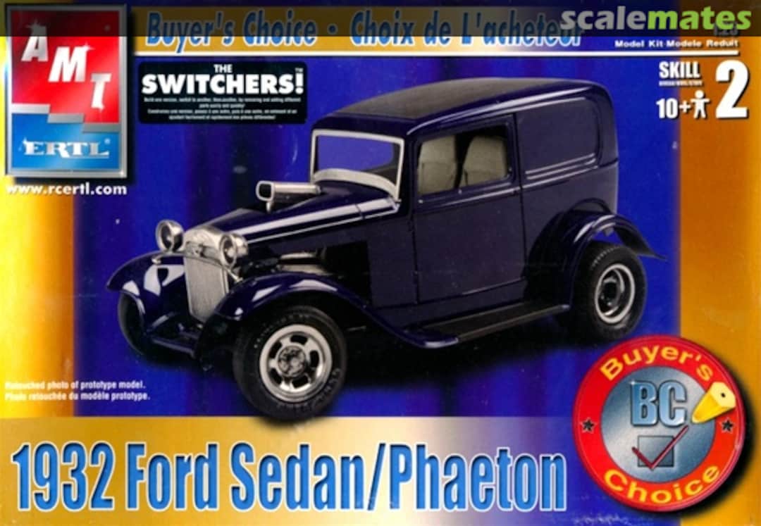 Boxart 1932 Ford Sedan / Phaeton 38016 AMT Boxart 1932 Ford Sedan / Phaeton 38016 AMT