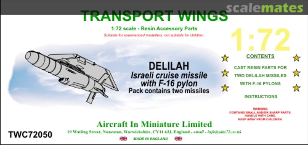 Boxart Delilah TWC72050 Aircraft In Miniature Boxart Delilah TWC72050 Aircraft In Miniature