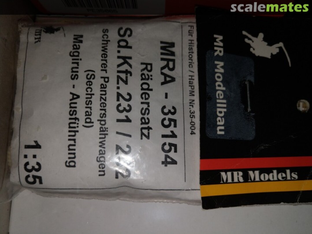 Boxart Rädersatz sd.kfz.231 / 232 35154 MR Models Boxart Rädersatz sd.kfz.231 / 232 35154 MR Models