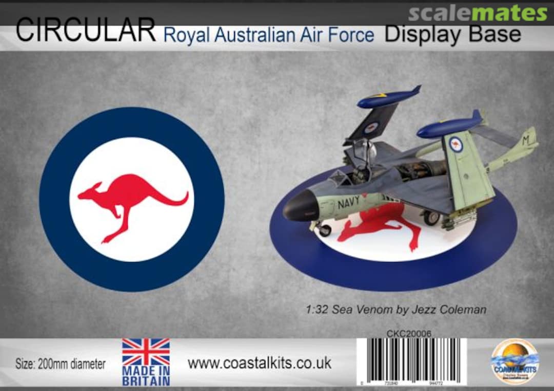 Boxart Circular Display Base RAAF 200mm CKC20006 Coastal Kits