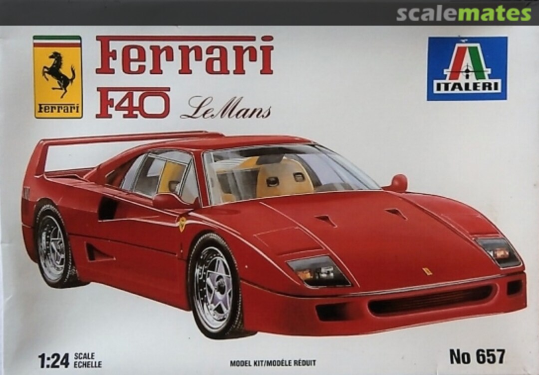 Boxart Ferrari F40 Le Mans 657 Italeri