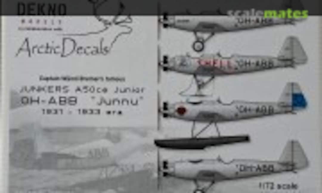 1:72 Junkers A50ce Junior (Arctic Decals ARC72-K13A) ARC72-K13A