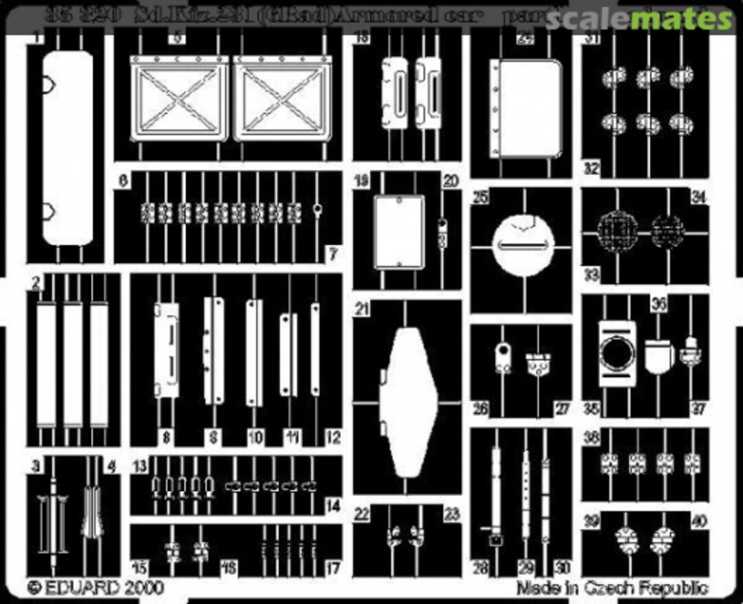 Boxart Sd. Kfz. 231 (6 Rad) Armored Car 35320 Eduard Boxart Sd. Kfz. 231 (6 Rad) Armored Car 35320 Eduard