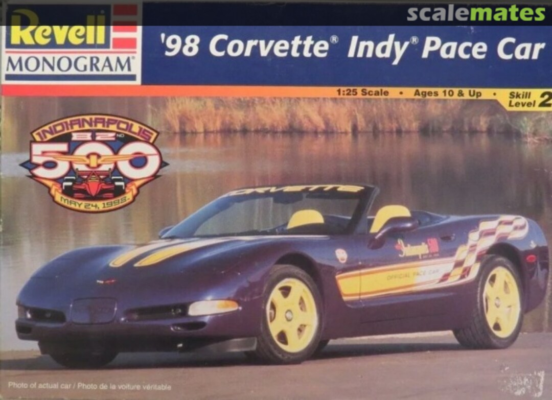 Boxart '98 Corvette Indy Pace Car 85-2558 Revell Monogram Boxart '98 Corvette Indy Pace Car 85-2558 Revell Monogram