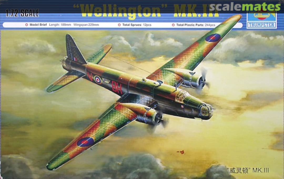 Boxart Wellington Mk.III 01627 Trumpeter Boxart Wellington Mk.III 01627 Trumpeter