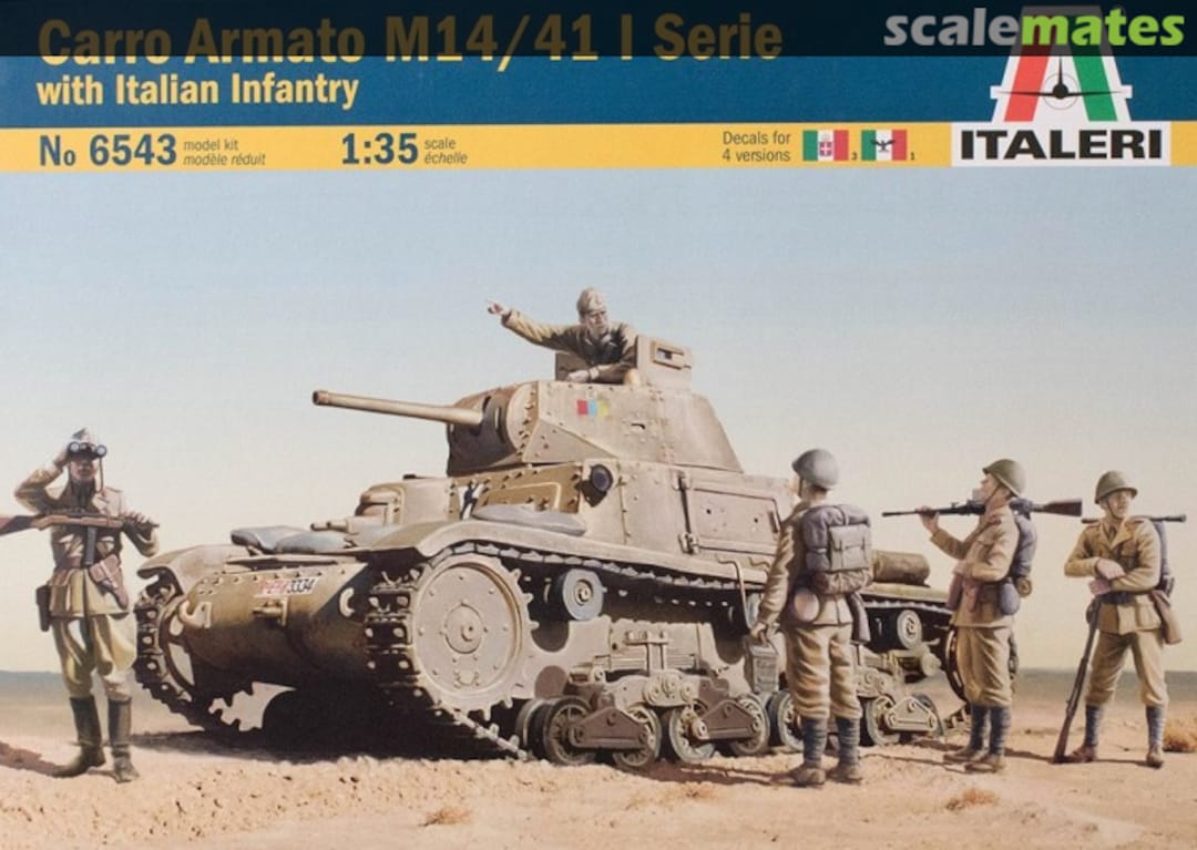 Boxart Carro Armato M14/41 I Serie 6543 Italeri Boxart Carro Armato M14/41 I Serie 6543 Italeri