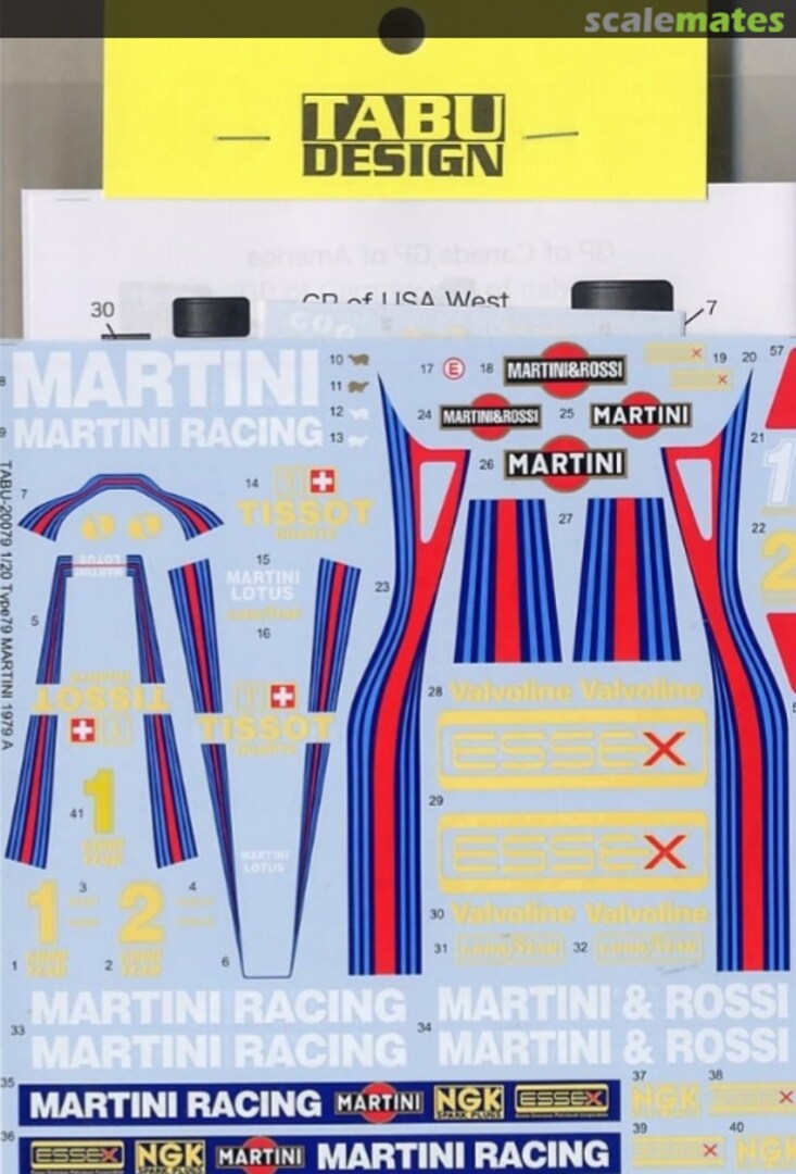 Boxart Lotus Type 79 Essex Martini Racing TABU20079 Tabu Design Boxart Lotus Type 79 Essex Martini Racing TABU20079 Tabu Design