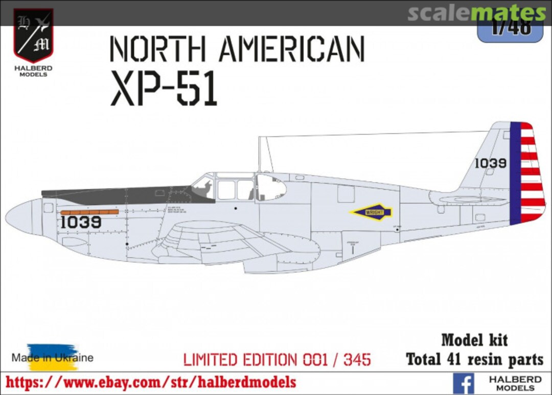 Boxart North American XP-51 Halberd Models Boxart North American XP-51 Halberd Models