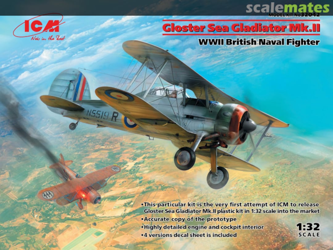 Boxart Gloster Sea Gladiator Mk.II 32042 ICM