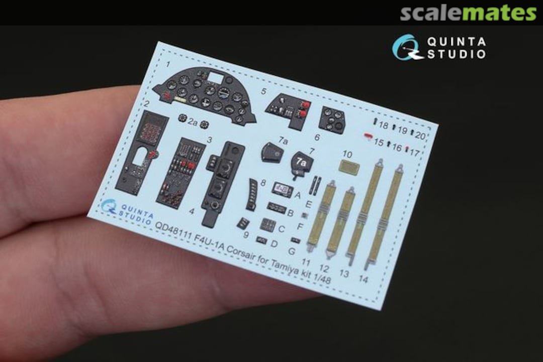 Contents F4U-1A Corsair interior 3D decals QD48111 Quinta Studio Contents F4U-1A Corsair interior 3D decals QD48111 Quinta Studio