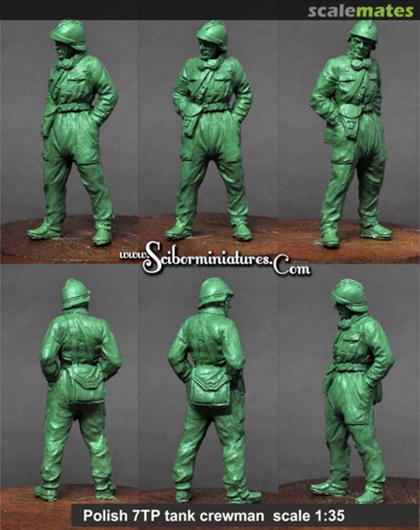 Boxart Polish 7TP tank crewman 2 35HM0055 Scibor Monstrous Miniatures