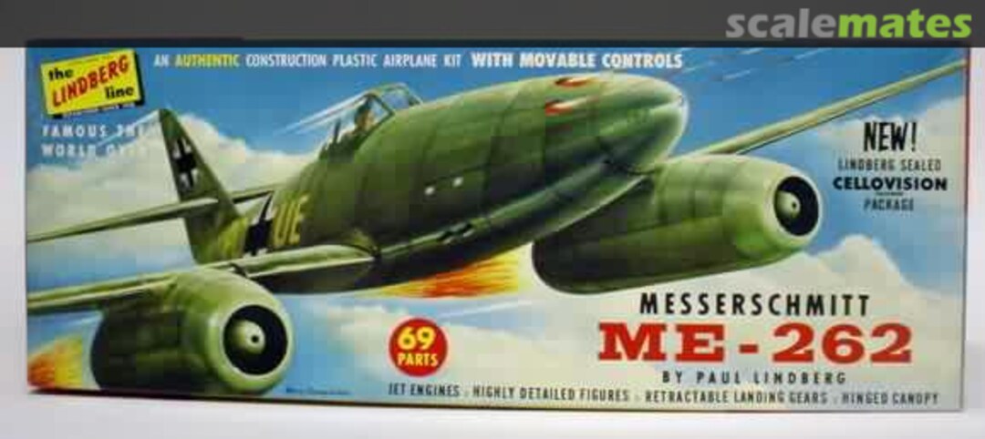 Boxart Messerschmitt ME-262 538-98 Lindberg Boxart Messerschmitt ME-262 538-98 Lindberg