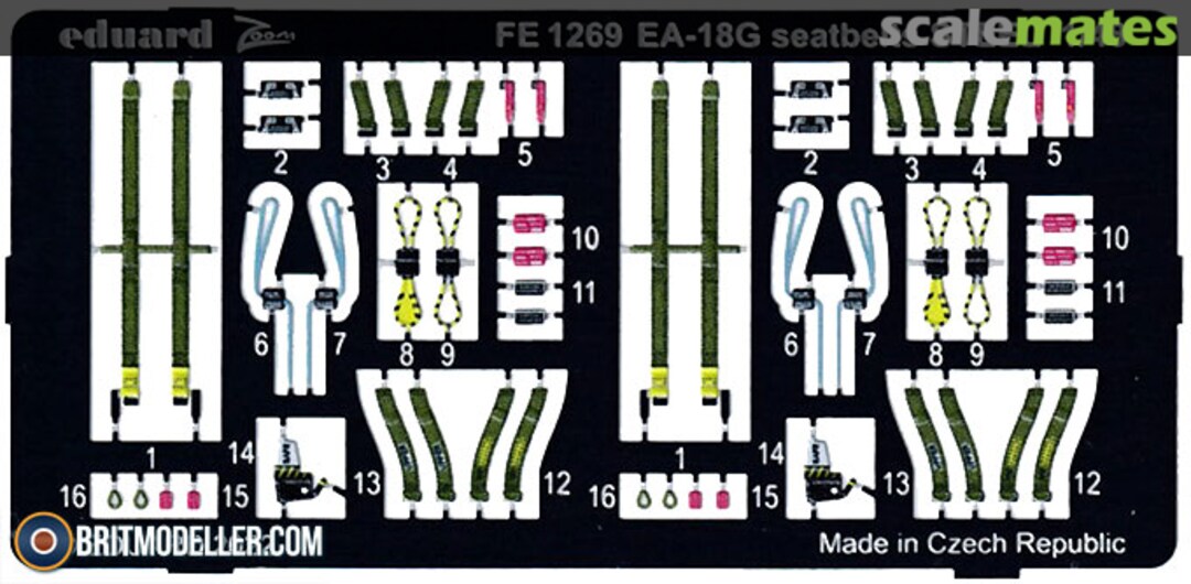 Boxart EA-18G Growler - Seatbelts STEEL FE1269 Eduard