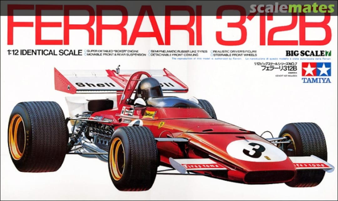 Boxart Ferrari 312 B 12007 Tamiya