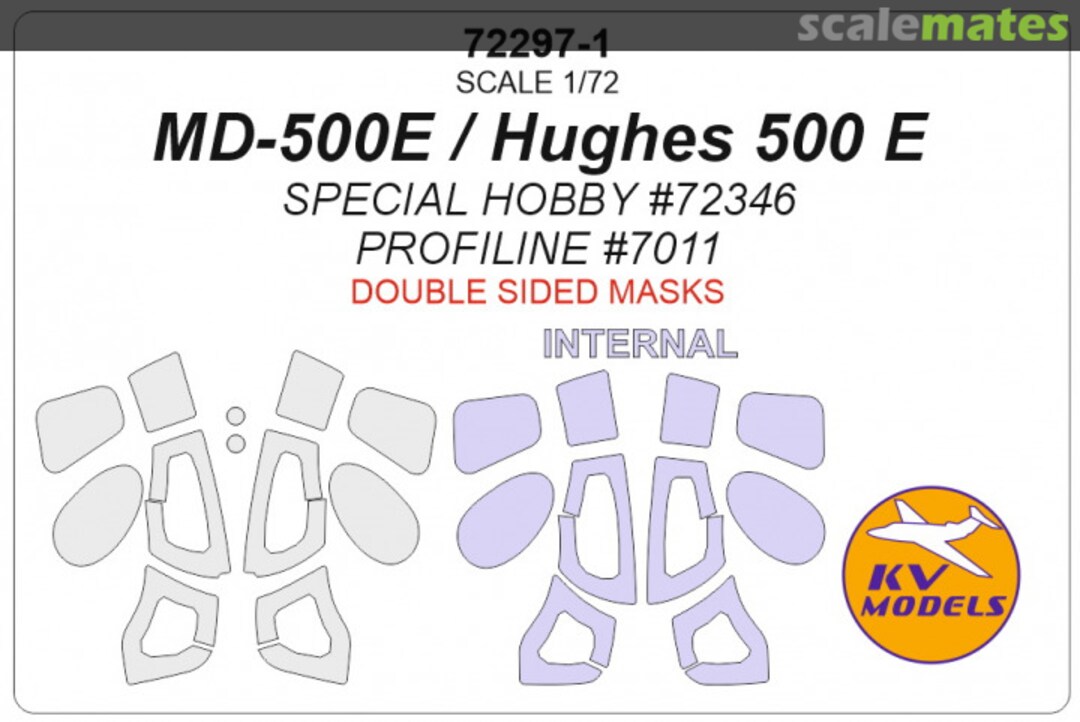 Boxart MD-500E / Hughes 500 (Double sided masks) 72297-1 KV Models Boxart MD-500E / Hughes 500 (Double sided masks) 72297-1 KV Models