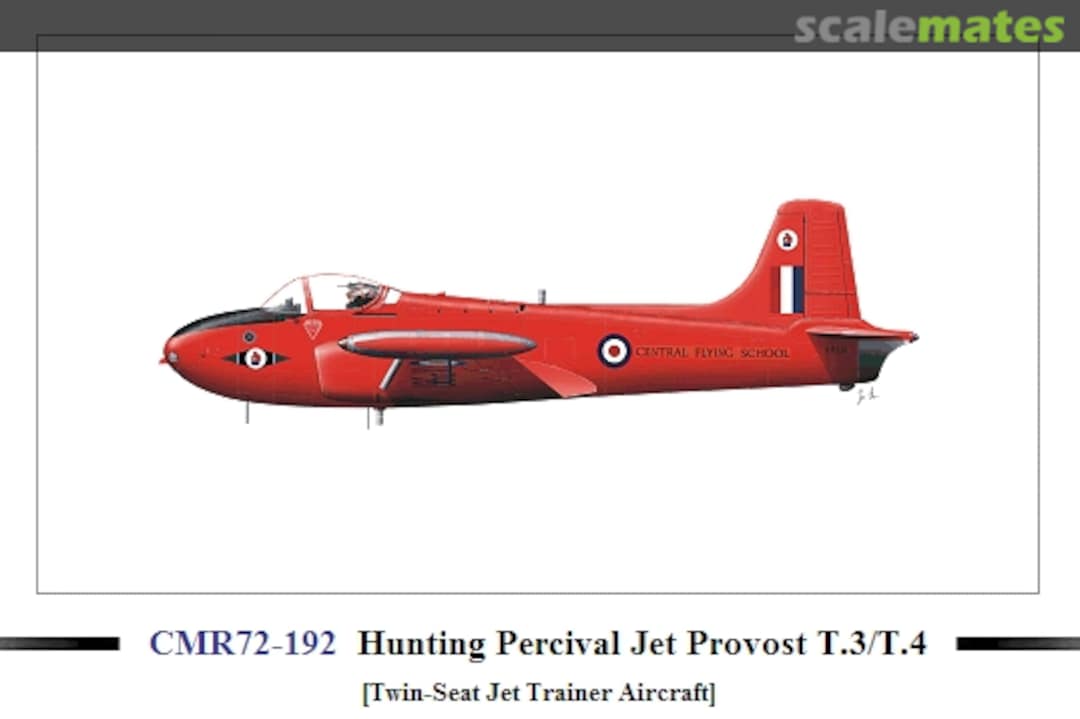 Boxart Hunting Percival Jet Provost T.3/T.4 CMR72-192 CMR Boxart Hunting Percival Jet Provost T.3/T.4 CMR72-192 CMR