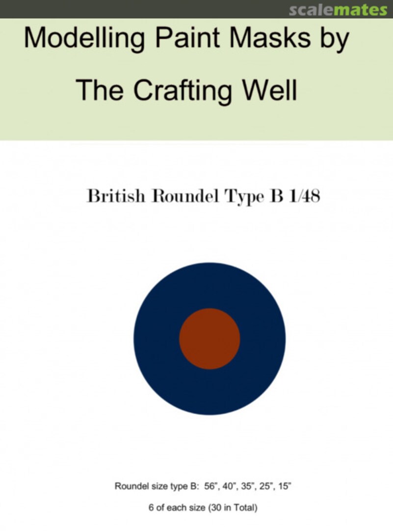 Boxart British Roundel type B 1:48 TCW03-1/48B The Crafting Well Boxart British Roundel type B 1:48 TCW03-1/48B The Crafting Well