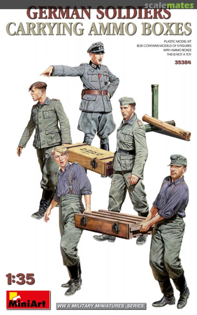 Boxart Soldiers Carrying Ammo Boxes 35384 MiniArt