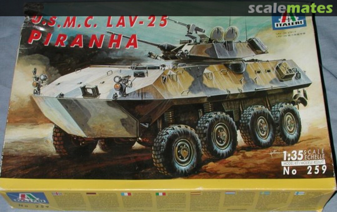 Boxart LAV-25 Piranha 259 Italeri Boxart LAV-25 Piranha 259 Italeri