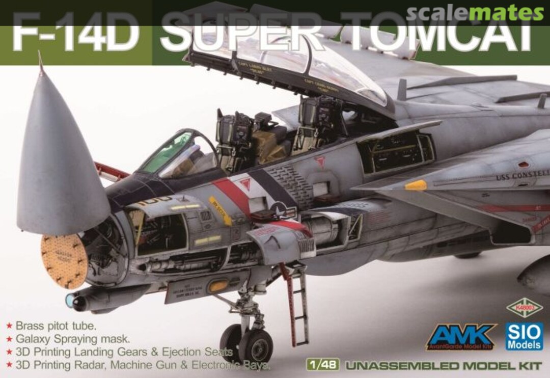 Boxart Super Tomcat F-14D (Super Detailed) 48003 AvantGarde Model Kits Boxart Super Tomcat F-14D (Super Detailed) 48003 AvantGarde Model Kits