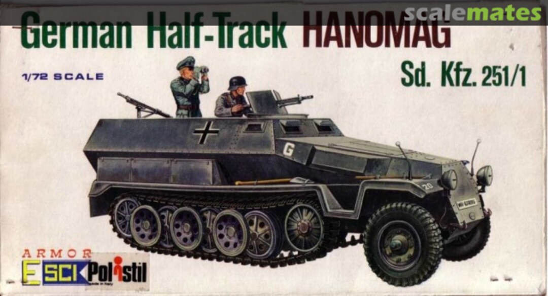 Boxart German Half-Track Hanomag Sd. Kfz. 251/1 8002 Polistil