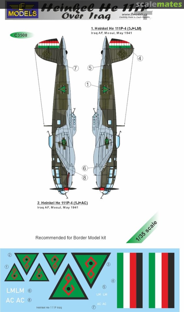 Boxart Heinkel He 111P C3508 LF Models