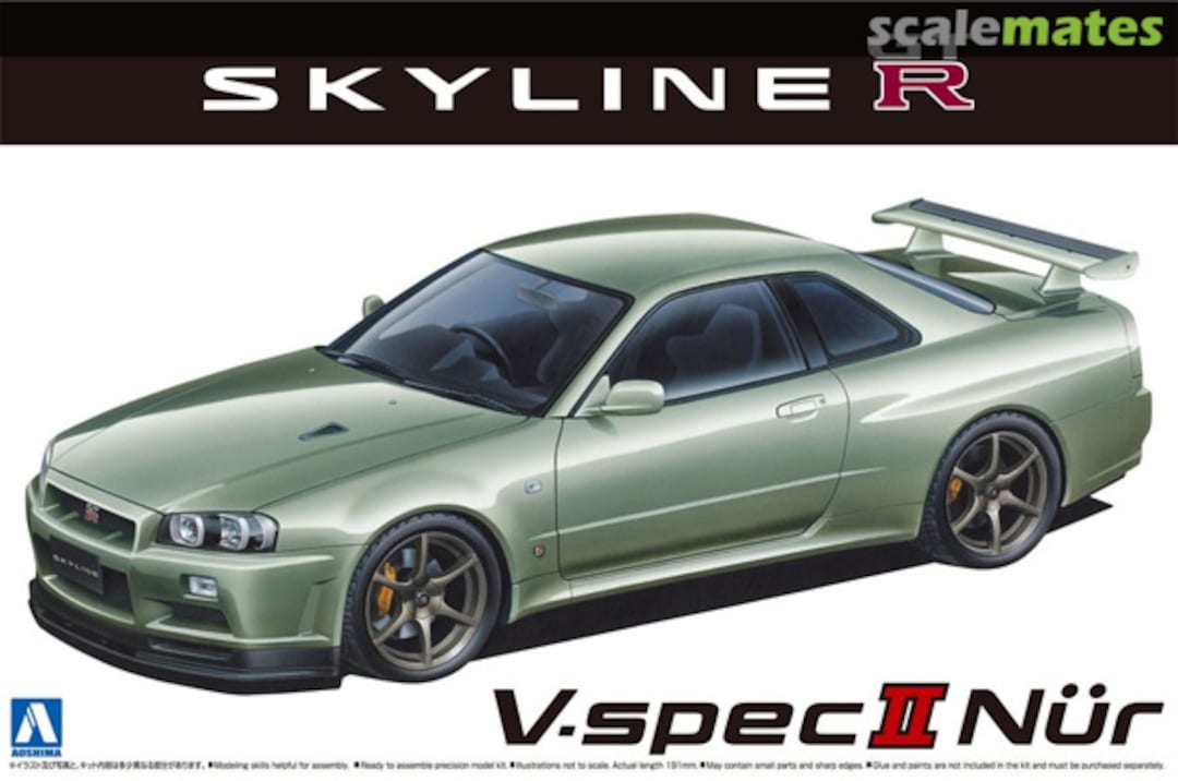 Boxart Nissan BNR34 Skyline GT-R V-specII Nür. '02 062753 Aoshima Boxart Nissan BNR34 Skyline GT-R V-specII Nür. '02 062753 Aoshima