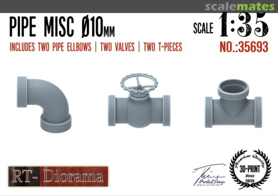 Boxart Pipe Misc. 10mm 35693 RT-Diorama