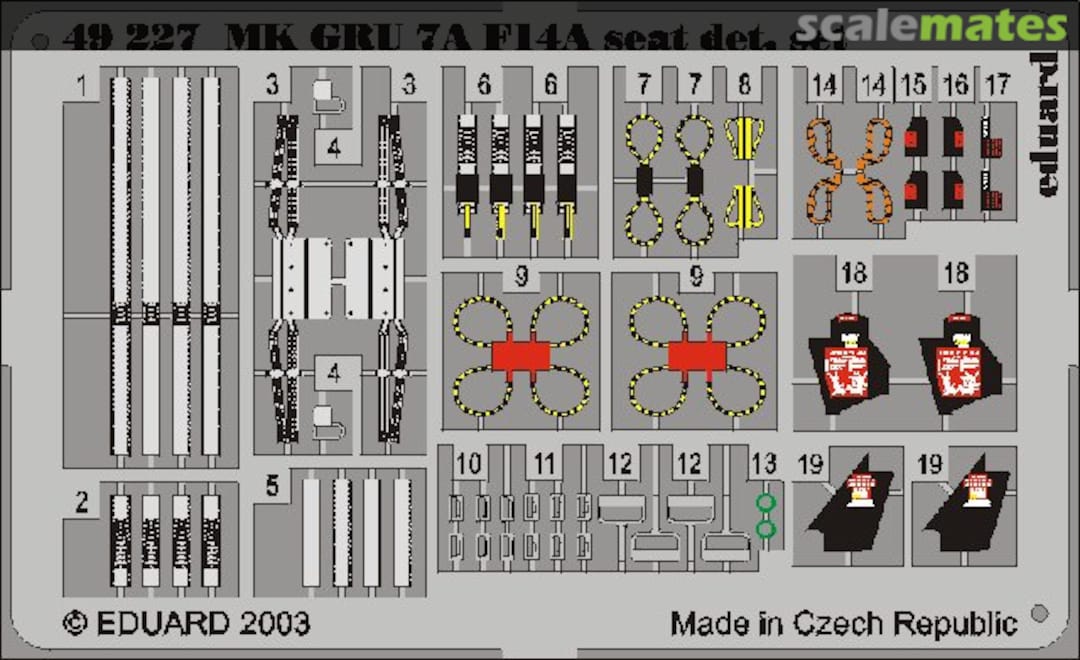 Boxart F-14A ejection seat 49227 Eduard