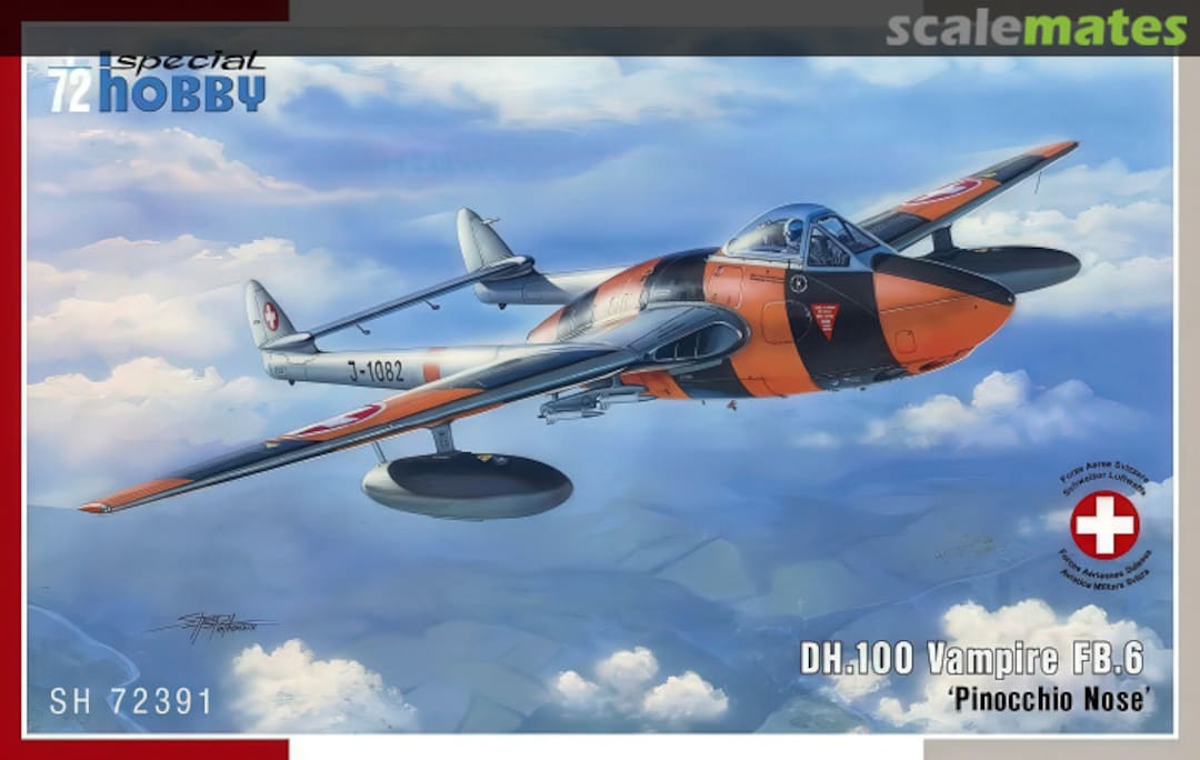 Boxart DH.100 Vampire FB.6 SH72391 Special Hobby