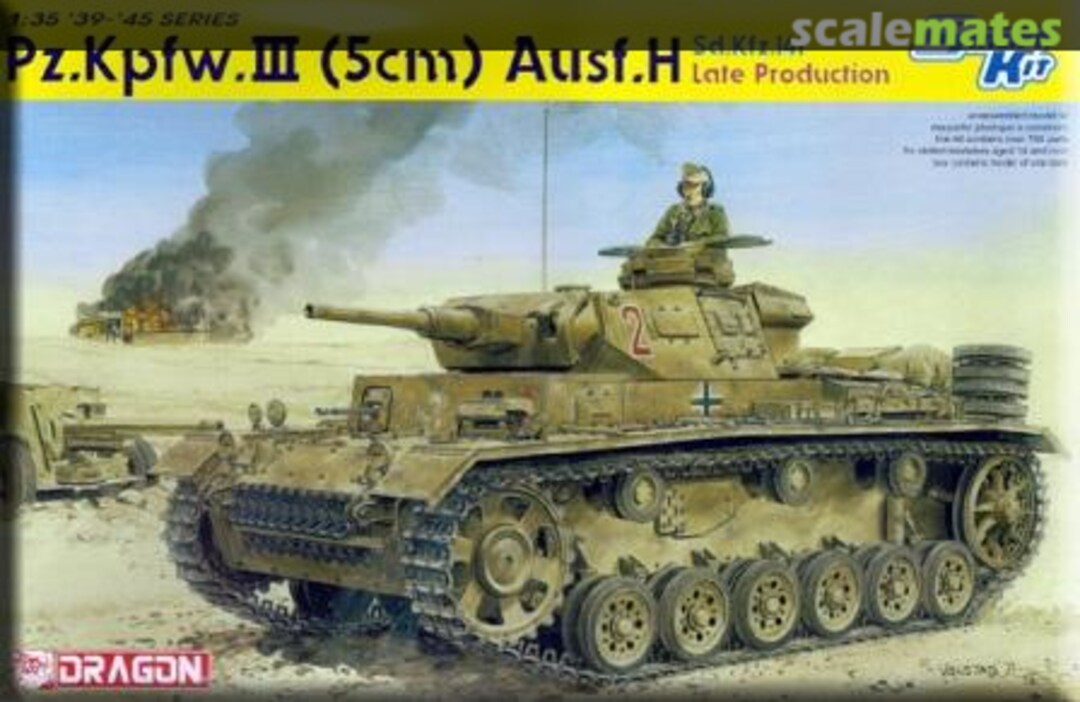 Boxart Pz.Kpfw.III (5cm) Ausf.H late (Tp) 6642 Dragon