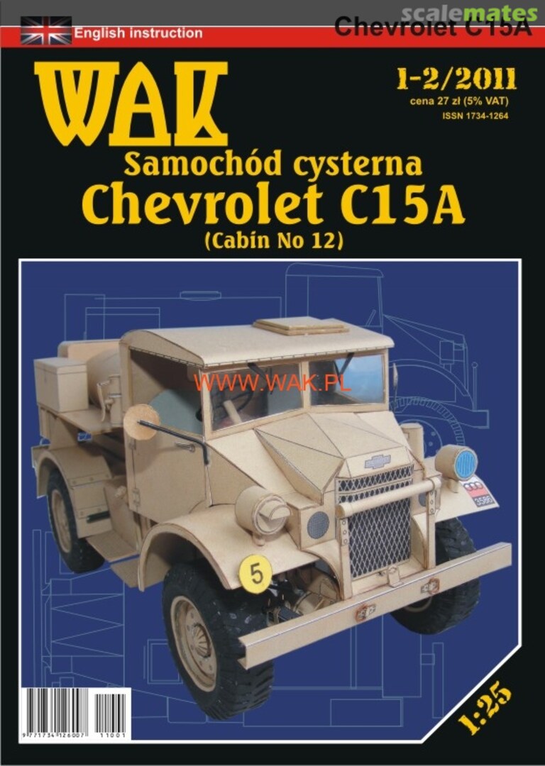 Boxart Chevrolet C15A (Cab. 12) WAK 2011/01 Wydawnictwo WAK