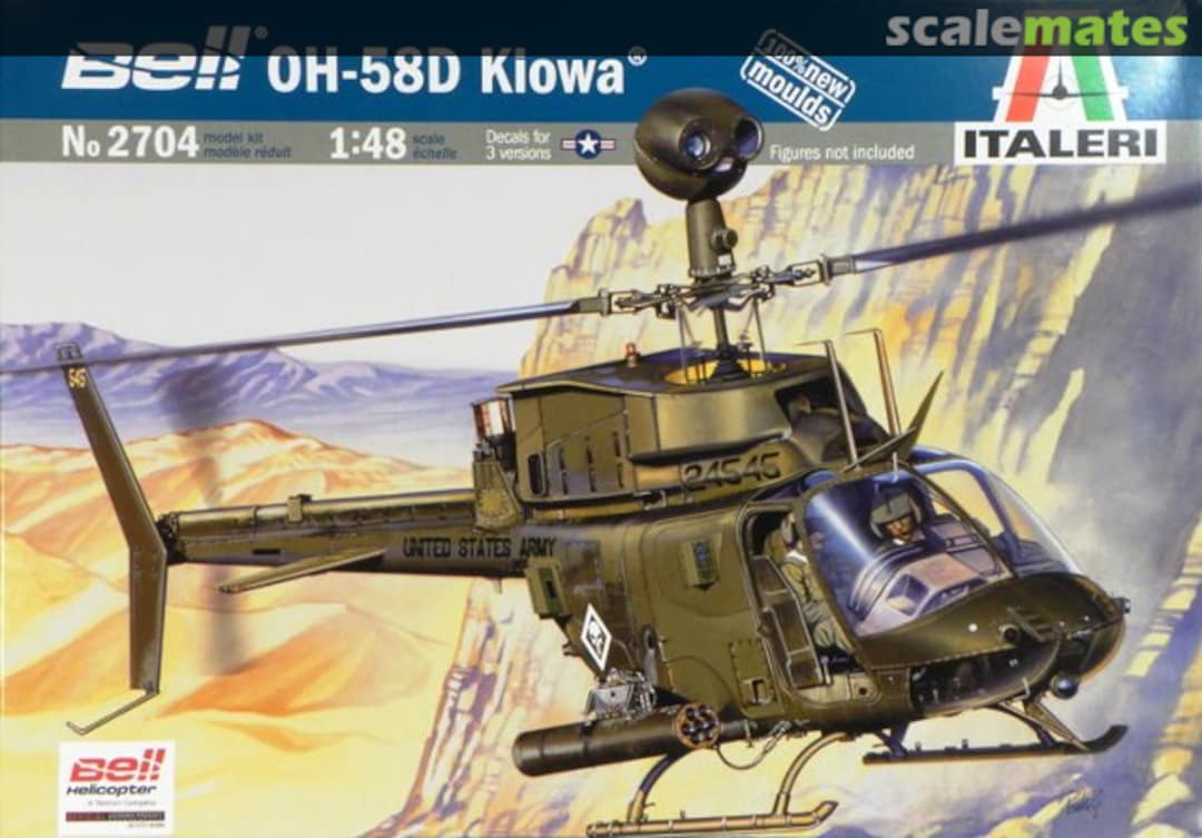 Boxart OH-58D Kiowa 2704 Italeri