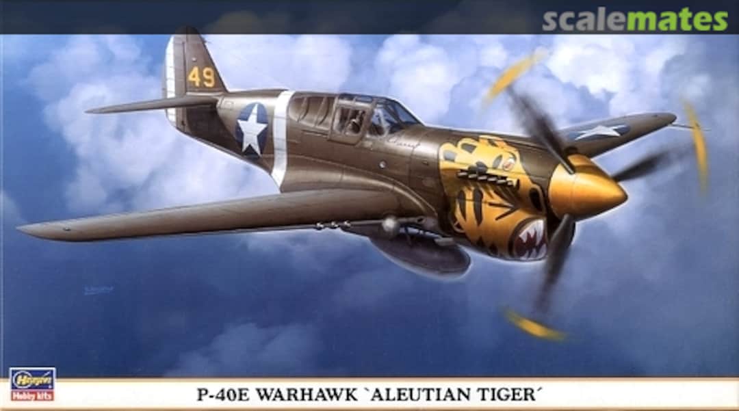 Boxart P-40E Warhawk 'Aleutian Tiger' 09789 Hasegawa Boxart P-40E Warhawk 'Aleutian Tiger' 09789 Hasegawa