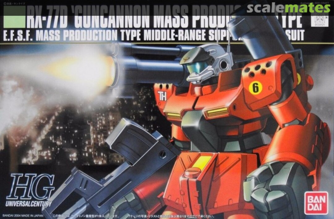 Boxart RX-77D Guncannon Mass Production Type 0124121 Bandai Boxart RX-77D Guncannon Mass Production Type 0124121 Bandai