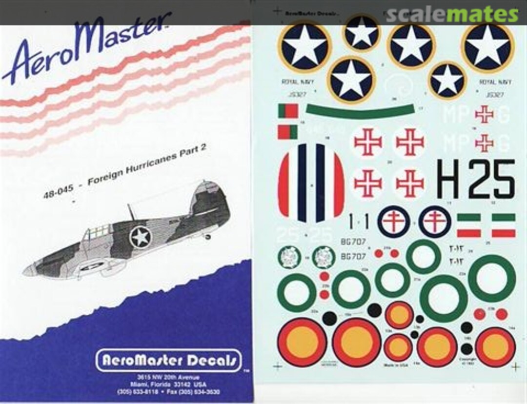 Boxart Foreign Hurricanes Part 2 48-045 AeroMaster Boxart Foreign Hurricanes Part 2 48-045 AeroMaster