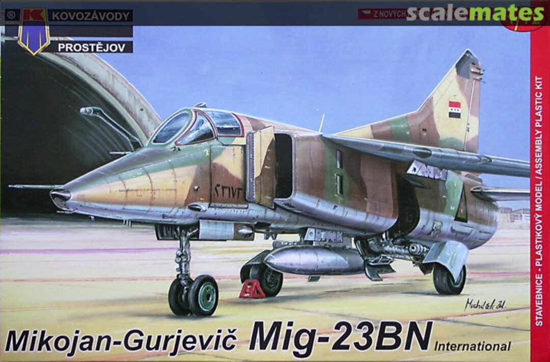 Boxart MiG-23BN International KPM0096 Kovozávody Prostějov Boxart MiG-23BN International KPM0096 Kovozávody Prostějov