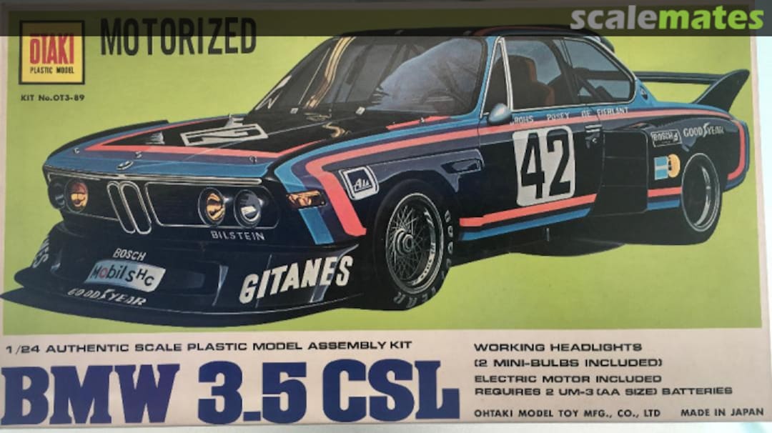 Boxart BMW 3.5 CSL OT3-89 Otaki Boxart BMW 3.5 CSL OT3-89 Otaki